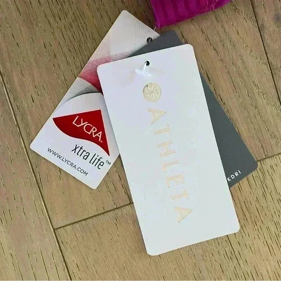 NWT Athleta Cross Back Swim Tank 36B/C Pink $74 - Picture 2 of 3